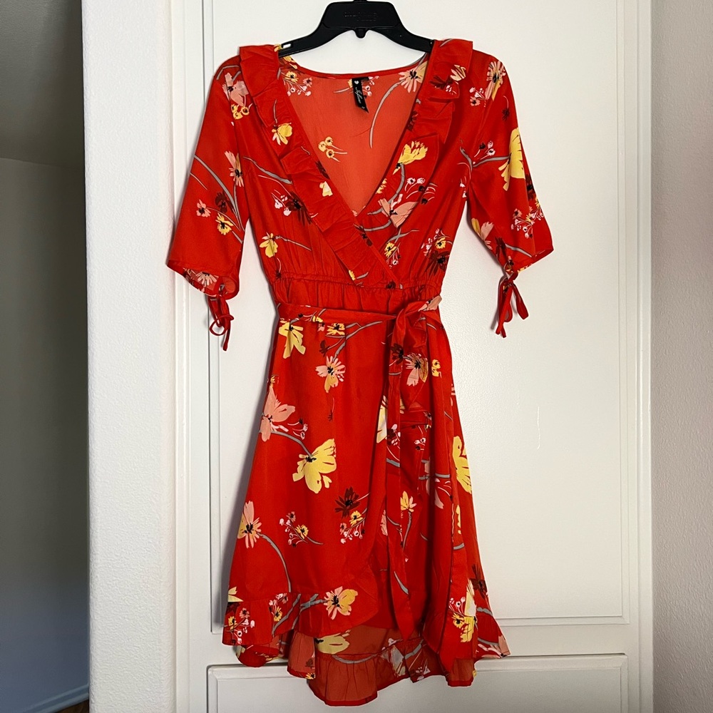 Red sun dress